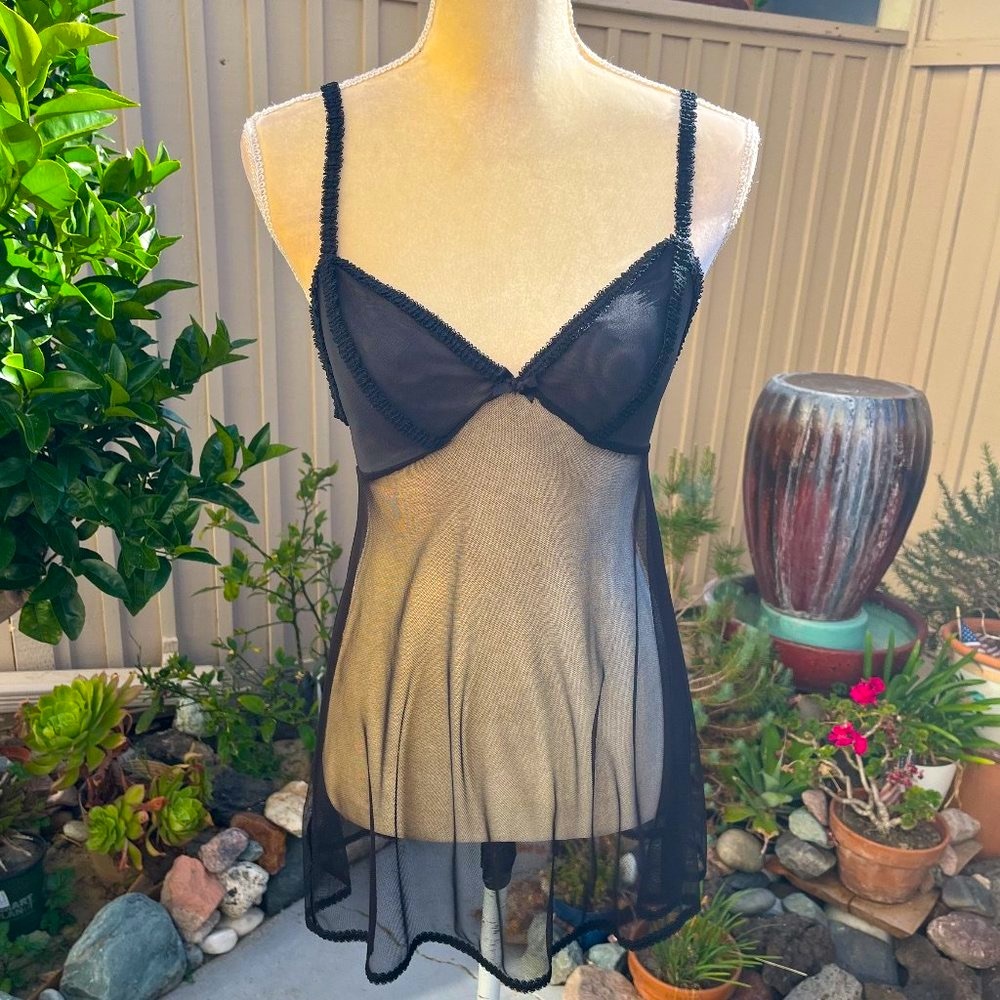 Sheer short negligee